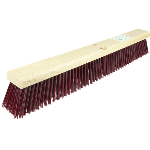 24″ Green Works Sweep, Coarse Maroon Fill with Rubberwood Block - A1 Tooling