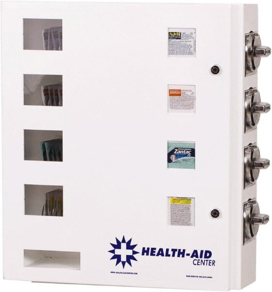 Synergy Management - Medical Vending Machines & Dispensers; Height (Inch): 21 ; Width (Inch): 20 ; Depth (Inch): 5-1/2 ; Number of Shelves: 4 ; Door Type: Manual Closing ; Shelf Type: Adjustable - A1 Tooling