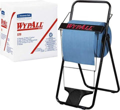 WypAll - X70 1/4 Fold Shop Towel/Industrial Wipes - Poly Pack, 12-1/2" x 12-1/2" Sheet Size, White - A1 Tooling