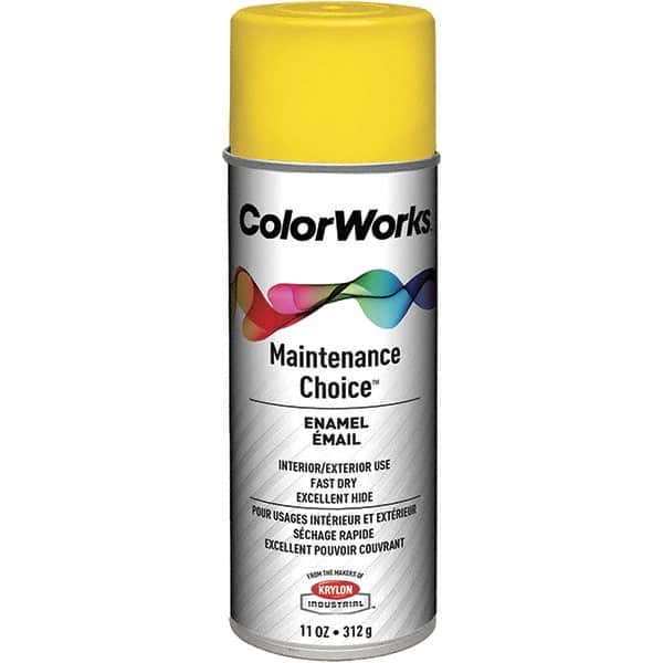 Krylon - Citrus Yellow, 11 oz Net Fill, Gloss, Enamel Spray Paint - A1 Tooling