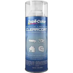 Dupli-Color - Clear, Gloss, Lacquer Spray Paint - 12 to 14 Sq Ft per Can, 12 oz Container - A1 Tooling