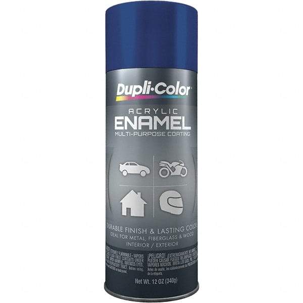 Dupli-Color - Royal Blue, Gloss, Acrylic Enamel Spray Paint - 12 to 14 Sq Ft per Can, 12 oz Container - A1 Tooling