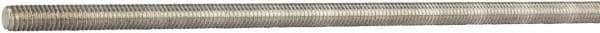 Made in USA - 5/8-11 UNC (Coarse), 6' Long, Aluminum General Purpose Threaded Rod - Uncoated, Right Hand Thread - A1 Tooling