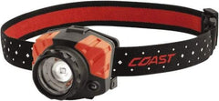 Coast Cutlery - White, Red LED Bulb, 540 Lumens, Hands-free Flashlight - Black, Red Plastic Body, 3 AAA Batteries Included - A1 Tooling