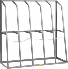 Little Giant - 5 Bay, 1,500 Lb per Bay Capacity, Gray Bar Rack - 60" Wide x 60" High x 24" Deep, Steel - A1 Tooling