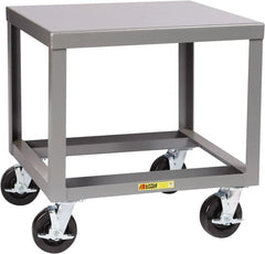 Little Giant - Heavy Duty Mobile Machine Table - Steel, Fixed Leg, Gray, 30" Long x 22" Deep x 30" High - A1 Tooling