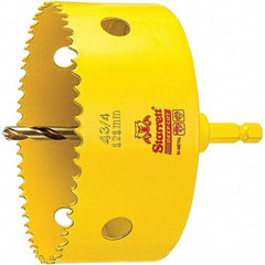 Starrett - 4-3/4" Diam, 2" Cutting Depth, Hole Saw - High Speed Steel Saw, Toothed Edge - A1 Tooling