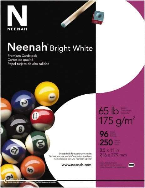 Neenah Paper - 8-1/2" x 11" White Copy Paper - Use with Laser Printers, Inkjet Printers, Copiers - A1 Tooling