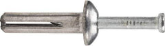 Powers Fasteners - 1/4" Diam, 1/4" Drill, 3" OAL, 1-3/4" Min Embedment Hammer Drive Concrete Anchor - 1018 Steel, Zinc-Plated Finish, Flat Head, Hammer Drive - A1 Tooling