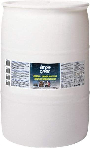 Simple Green - 55 Gal Drum Cleaner/Degreaser - Liquid, Alkaline, Unscented - A1 Tooling