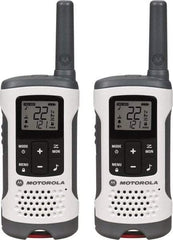 Motorola - 16 Mile Range, 22 Channel, 0.5 & 1.5 Watt, Series Talkabout, Recreational Two Way Radio - FRS/GMRS Band, 462.55 to 467.7125 Hz, AA & NiMH Battery, 12 NiMH & 29 AA hr Life, 9.45" High x 8.66" Wide x 2.44" Deep, Low Battery Alerts - A1 Tooling