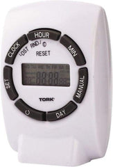 TORK nsi - 7 Day Indoor Digital Electrical Timer - 20 On/Off, 125 VAC, 1,875 Watts, 20 Modes - A1 Tooling