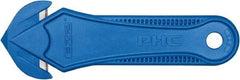 PHC - Recessed/Hook Blade Safety Cutter - Blue Glass Filled Nylon Handle, 1 Blade Included - A1 Tooling