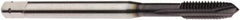 Seco - M6x1.00 Metric, 3 Flute, AlTiN Finish, Powdered Metal Spiral Point Tap - Plug Chamfer, Right Hand Thread, 3.1496" OAL, 0.5709" Thread Length, 6mm Shank Diam, 6HX Class of Fit - Exact Industrial Supply