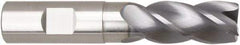 Niagara Cutter - 1", 4 Flute, Single End, Solid Carbide, 0.03" Corner Radius End Mill - 5" OAL, Right Hand Flute, 2" LOC, Right Hand Cut, 3" Extended Reach - A1 Tooling