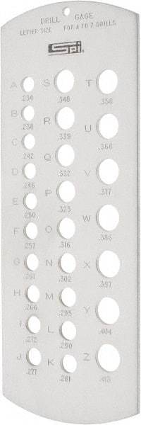 SPI - Drill Gages Minimum Hole Size (Letter): A Maximum Hole Size (Letter): Z - A1 Tooling