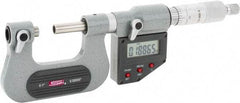 SPI - 0 to 25mm Range, Electronic Screw Thread Micrometer - Ratchet Stop Thimble, 0.00005" Graduation, 0.0001" Accuracy - A1 Tooling