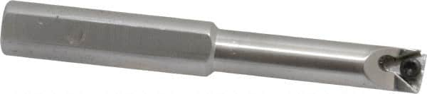 Hertel - 0.438" Min Bore Diam, 3-3/4" OAL, 1/2" Shank Diam, HBBQ Indexable Boring Bar - 1-7/8" Max Bore Depth, TPC.. Insert, Screw Holding Method - A1 Tooling