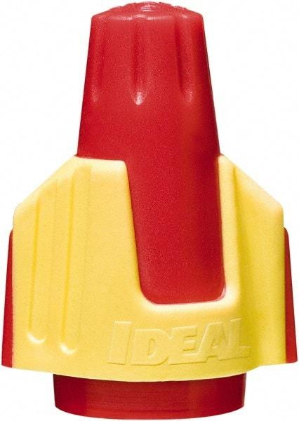 Ideal - 2, 18 to 4, 10 AWG, 600 Volt, Flame Retardant, Wing Twist on Wire Connector - Red & Yellow, 221°F - A1 Tooling