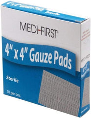 Medique - 4" Long x 4" Wide, General Purpose Pad - White, Gauze Bandage - A1 Tooling