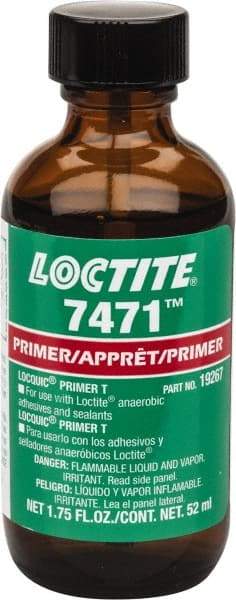 Loctite - 1.75 Fluid Ounce Bottle, Amber, Liquid Primer - Series 7471 - A1 Tooling