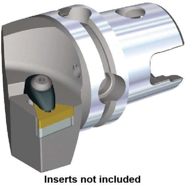 Kennametal - Right Hand Cut, Size KM40, TN.. Insert Compatiblity, Modular Turning & Profiling Cutting Unit Head - 27mm Ctr to Cutting Edge, 45mm Head Length, Through Coolant, Series Kenclamp - A1 Tooling