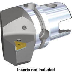 Kennametal - Left Hand Cut, Size KM40, TN.. Insert Compatiblity, Modular Turning & Profiling Cutting Unit Head - 27mm Ctr to Cutting Edge, 40mm Head Length, Through Coolant, Series Kenlever - A1 Tooling