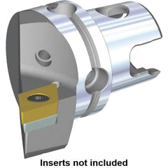 Kennametal - Right Hand Cut, Size KM40, DC.. Insert Compatiblity, Modular Turning & Profiling Cutting Unit Head - 27mm Ctr to Cutting Edge, 40mm Head Length, Through Coolant, Series S-Clamping - A1 Tooling