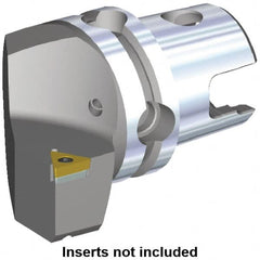 Kennametal - Right Hand Cut, Size KM40, TC.. Insert Compatiblity, Modular Turning & Profiling Cutting Unit Head - 27mm Ctr to Cutting Edge, 40mm Head Length, Through Coolant, Series S-Clamping - A1 Tooling