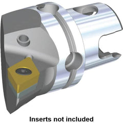 Kennametal - Left Hand Cut, Size KM40, DC.. Insert Compatiblity, Internal or External Modular Turning & Profiling Cutting Unit Head - 27mm Ctr to Cutting Edge, 40mm Head Length, Through Coolant, Series S-Clamping - A1 Tooling