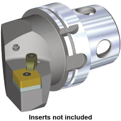 Kennametal - Right Hand Cut, Size KM4X100, SN.. Insert Compatiblity, Modular Turning & Profiling Cutting Unit Head - 58mm Ctr to Cutting Edge, 100mm Head Length, Through Coolant - A1 Tooling