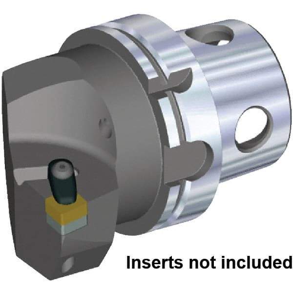 Kennametal - Left Hand Cut, Size KM4X100, CN.. Insert Compatiblity, Internal or External Modular Turning & Profiling Cutting Unit Head - 63mm Ctr to Cutting Edge, 100mm Head Length, Through Coolant - A1 Tooling