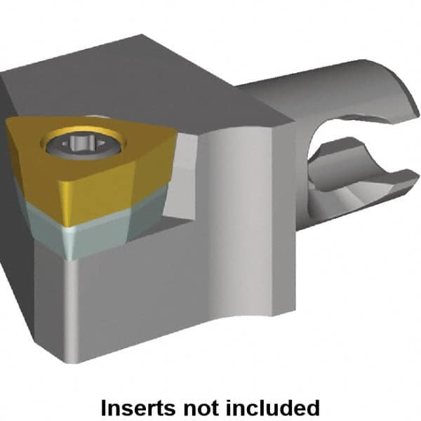 Kennametal - Right Hand Cut, Size KM12, WC.. Insert Compatiblity, Modular Turning & Profiling Cutting Unit Head - 8mm Ctr to Cutting Edge, 15mm Head Length, Series KM Micro - A1 Tooling