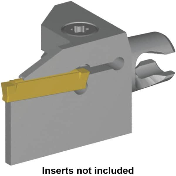 Kennametal - A4S Insert, 30mm Head Length, 3mm Min Groove Width, Modular Grooving Cutting Unit Head - Right Hand Cut, System Size KM16, Series Micro A4 - A1 Tooling