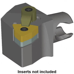 Kennametal - Right Hand Cut, Size KM20, WN.. Insert Compatiblity, Modular Turning & Profiling Cutting Unit Head - 12.5mm Ctr to Cutting Edge, 25mm Head Length, Series KM Mini - A1 Tooling