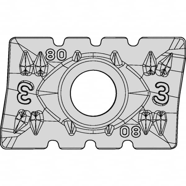 Kennametal - APMT250616 G3 Grade KC505M Carbide Milling Insert - TiAlN Finish, 1/4" Thick, 1.6mm Corner Radius - A1 Tooling