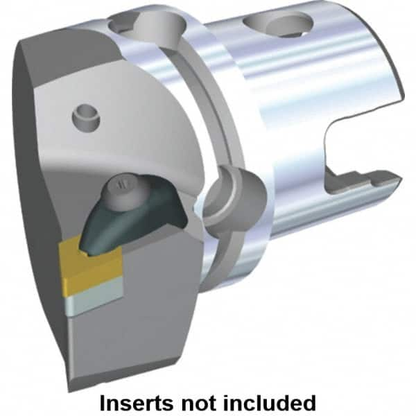 Kennametal - Right Hand Cut, Size KM40, DN.. Insert Compatiblity, Modular Turning & Profiling Cutting Unit Head - 27mm Ctr to Cutting Edge, 50mm Head Length, Through Coolant, Series Kenclamp - A1 Tooling