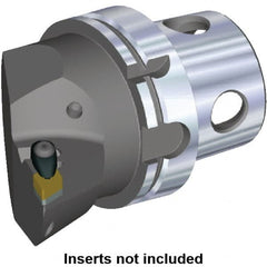 Kennametal - Left Hand Cut, Size KM40, DN.. Insert Compatiblity, Internal or External Modular Turning & Profiling Cutting Unit Head - 27mm Ctr to Cutting Edge, 45mm Head Length, Through Coolant, Series Kenclamp - A1 Tooling