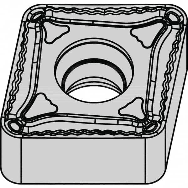 Kennametal - CNMU444 MN Grade KCP25B Carbide Turning Insert - TiOCN Finish, 80° Diamond/Rhombic, 1/2" Inscr Circle, 1/4" Thick, 1/16" Corner Radius - A1 Tooling