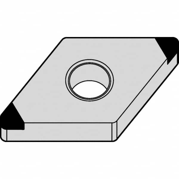 Kennametal - DNGA432 MT Grade KBH20 PCBN Turning Insert - Uncoated, 55° Diamond, 1/2" Inscr Circle, 3/16" Thick, 1/32" Corner Radius - A1 Tooling