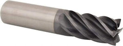 Kennametal - 25mm, 6 Flute, Single End, Solid Carbide, 0.75mm Corner Radius End Mill - 121mm OAL, 38° Helix, Right Hand Flute, 45mm LOC, Right Hand Cut - A1 Tooling