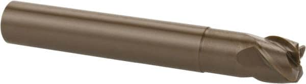 Kennametal - 12mm, 4 Flute, Single End, Ceramic, 1.5mm Corner Radius End Mill - 70mm OAL, 40° Helix, Right Hand Flute, 9mm LOC, Right Hand Cut, 24mm Extended Reach - A1 Tooling