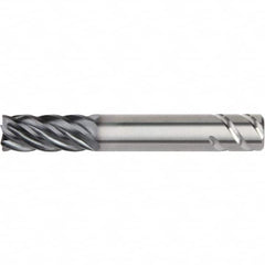 Kennametal - 1-1/4", 6 Flute, Single End, Solid Carbide, 0.03" Corner Radius End Mill - 5" OAL, 38° Helix, Right Hand Flute, 2-1/4" LOC, Right Hand Cut - A1 Tooling