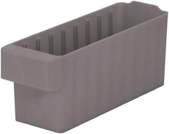 Akro-Mils - 15 Lb. Load Capacity, 11-5/8" Deep, Gray Polymer Drawer Bin - 4-5/8" High x 3-3/4" Wide x 11-5/8" Long - A1 Tooling