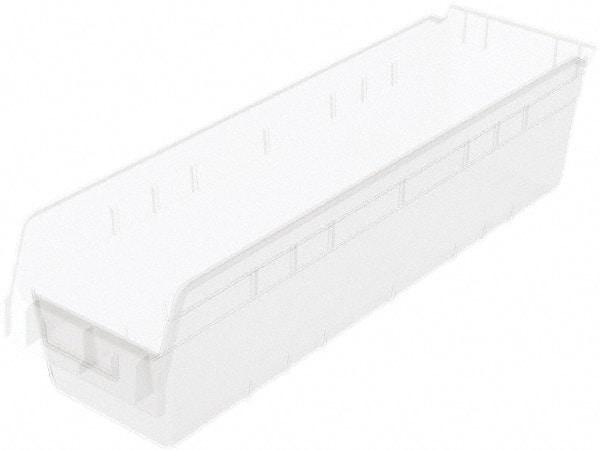 Akro-Mils - 23-5/8" Deep, Clear Polymer Hopper Shelf Bin - 6" High x 6-5/8" Wide x 23-5/8" Long - A1 Tooling