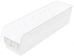 Akro-Mils - 23-5/8" Deep, Clear Polymer Hopper Shelf Bin - 6" High x 6-5/8" Wide x 23-5/8" Long - A1 Tooling