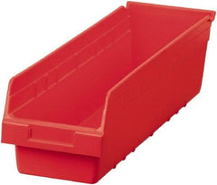 Akro-Mils - 23-5/8" Deep, Red Polymer Hopper Shelf Bin - 6" High x 6-5/8" Wide x 23-5/8" Long - A1 Tooling