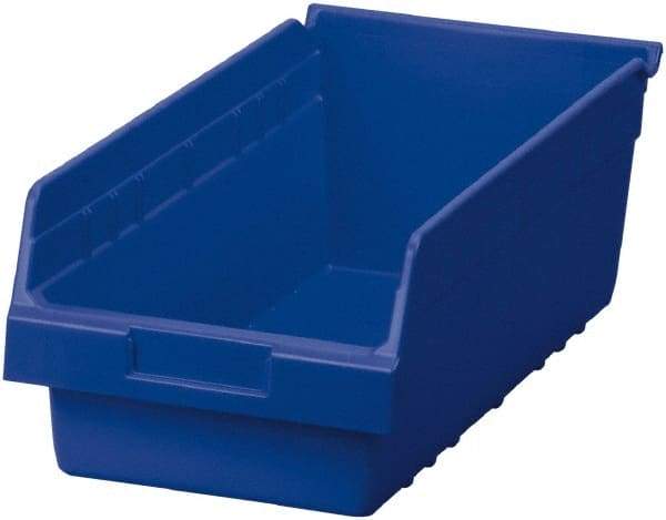 Akro-Mils - 17-7/8" Deep, Blue Polymer Hopper Shelf Bin - 6" High x 8-3/8" Wide x 17-7/8" Long - A1 Tooling