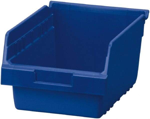 Akro-Mils - 11-5/8" Deep, Blue Polymer Hopper Shelf Bin - 6" High x 8-3/8" Wide x 11-5/8" Long - A1 Tooling