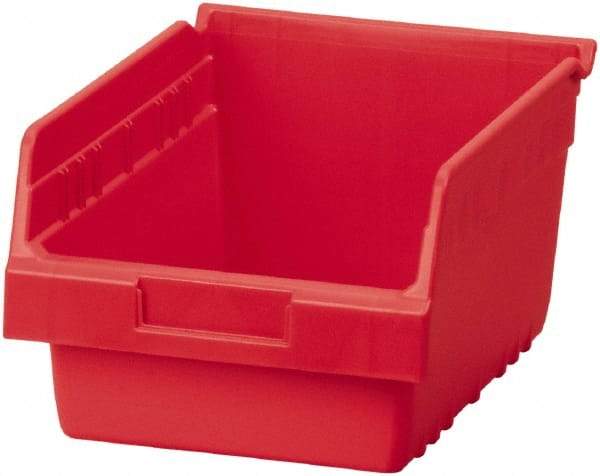 Akro-Mils - 11-5/8" Deep, Red Polymer Hopper Shelf Bin - 6" High x 8-3/8" Wide x 11-5/8" Long - A1 Tooling